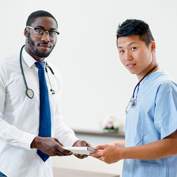 medical assistant with doctor